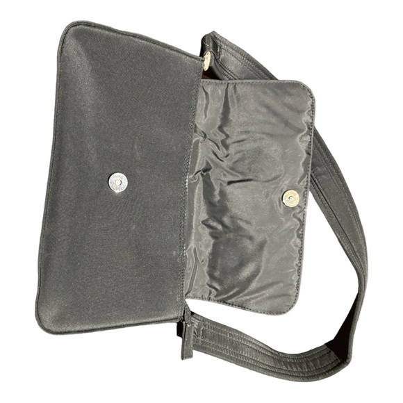 Women's Black Mini Rectangular Flap Shoulder Bag - Picture 3 of 12